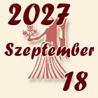 Szűz, 2027. Szeptember 18