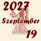 Szűz, 2027. Szeptember 19