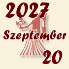 Szűz, 2027. Szeptember 20