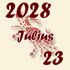 Rák, 2028. Július 23
