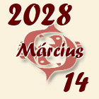 Halak, 2028. Március 14