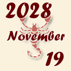 Skorpió, 2028. November 19