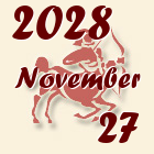 Nyilas, 2028. November 27