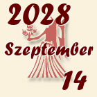 Szűz, 2028. Szeptember 14