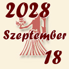 Szűz, 2028. Szeptember 18