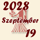 Szűz, 2028. Szeptember 19