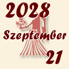 Szűz, 2028. Szeptember 21