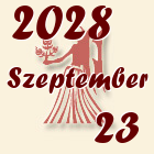Szűz, 2028. Szeptember 23