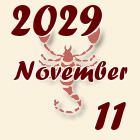 Skorpió, 2029. November 11