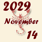 Skorpió, 2029. November 14