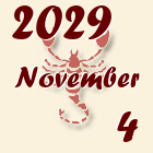 Skorpió, 2029. November 4