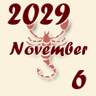 Skorpió, 2029. November 6