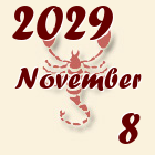 Skorpió, 2029. November 8