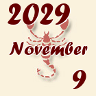 Skorpió, 2029. November 9