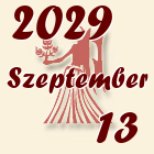 Szűz, 2029. Szeptember 13
