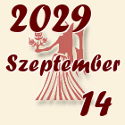 Szűz, 2029. Szeptember 14