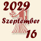 Szűz, 2029. Szeptember 16