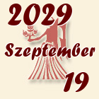 Szűz, 2029. Szeptember 19