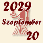 Szűz, 2029. Szeptember 20