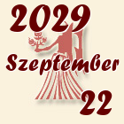 Szűz, 2029. Szeptember 22