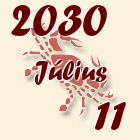 Rák, 2030. Július 11