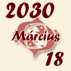Halak, 2030. Március 18