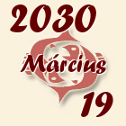 Halak, 2030. Március 19