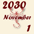 Skorpió, 2030. November 1