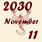 Skorpió, 2030. November 11