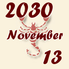 Skorpió, 2030. November 13