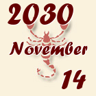 Skorpió, 2030. November 14