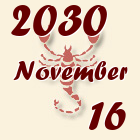 Skorpió, 2030. November 16