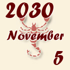 Skorpió, 2030. November 5