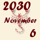 Skorpió, 2030. November 6