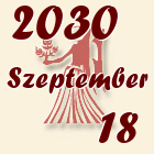 Szűz, 2030. Szeptember 18