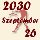 Mérleg, 2030. Szeptember 26