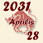 Bika, 2031. Április 28