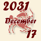 Nyilas, 2031. December 17