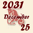 Bak, 2031. December 25