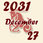 Bak, 2031. December 27