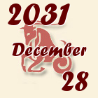 Bak, 2031. December 28