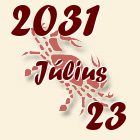 Rák, 2031. Július 23