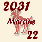 Kos, 2031. Március 22