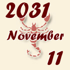 Skorpió, 2031. November 11