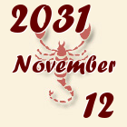 Skorpió, 2031. November 12