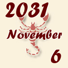 Skorpió, 2031. November 6