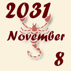 Skorpió, 2031. November 8