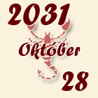 Skorpió, 2031. Október 28