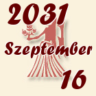Szűz, 2031. Szeptember 16