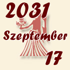 Szűz, 2031. Szeptember 17
